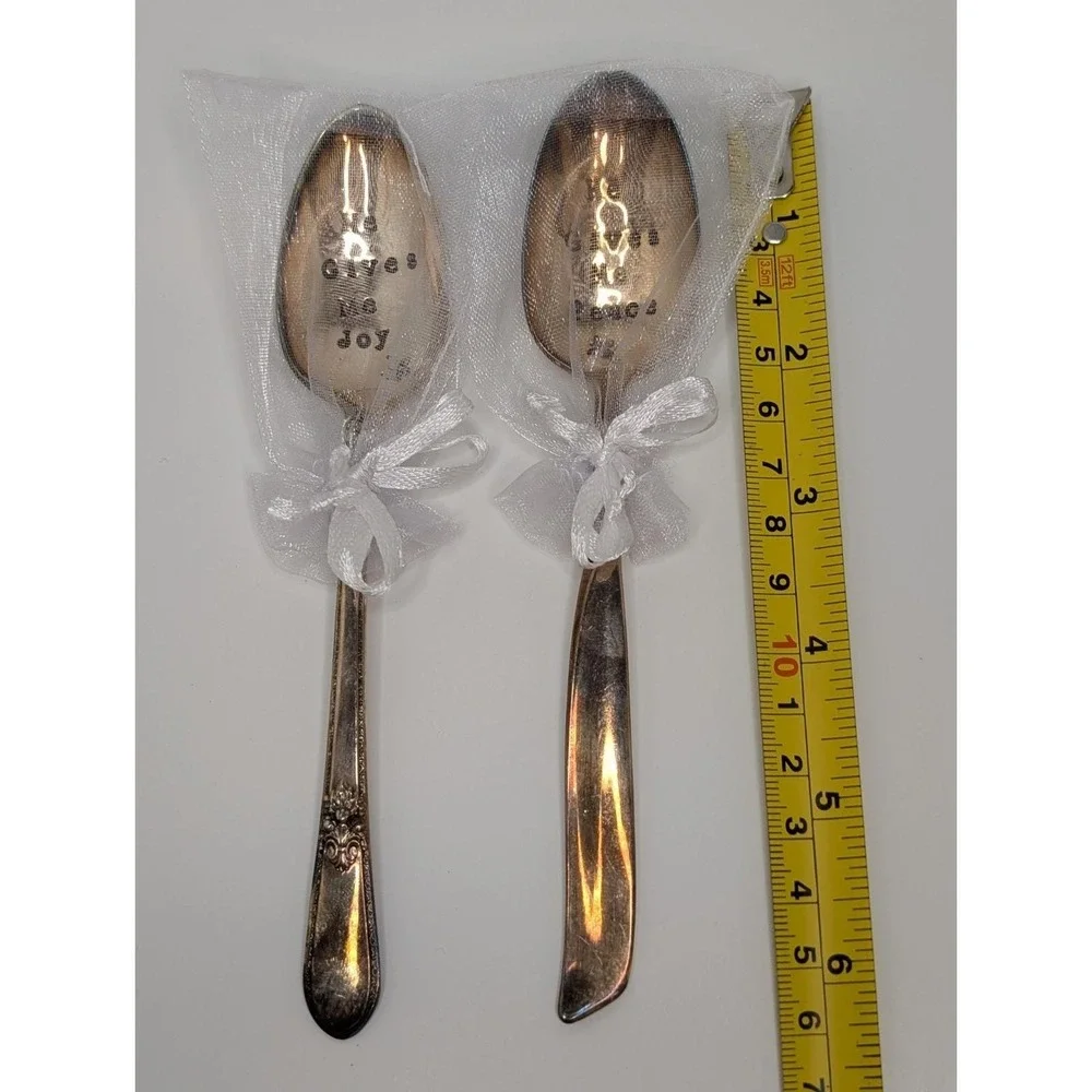 Vintage‎ 1847 Rogers Bros Silverplate Spoon Set Engraved 